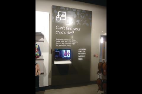 The store features the full range of John Lewis departments, but with reduced ranges of products